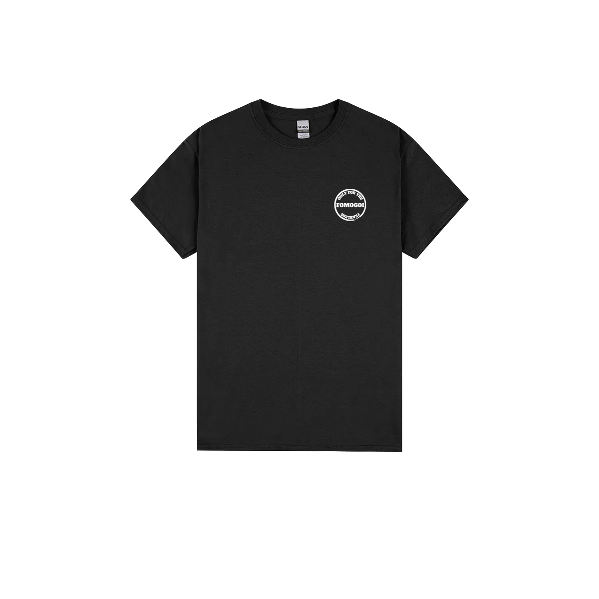 Black front flat lay
