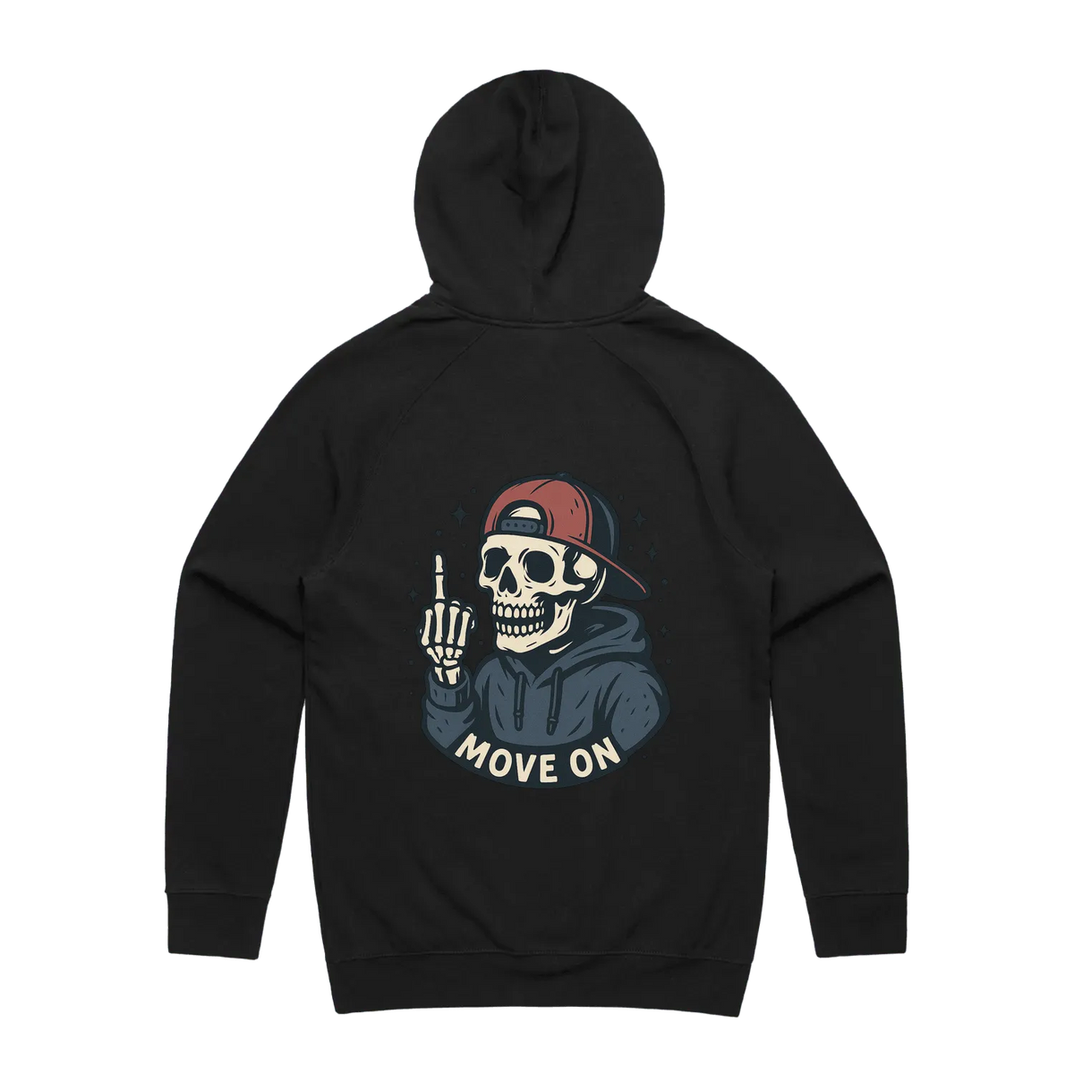 FOMOGOI Skeleton Hoodie - Black | Navy