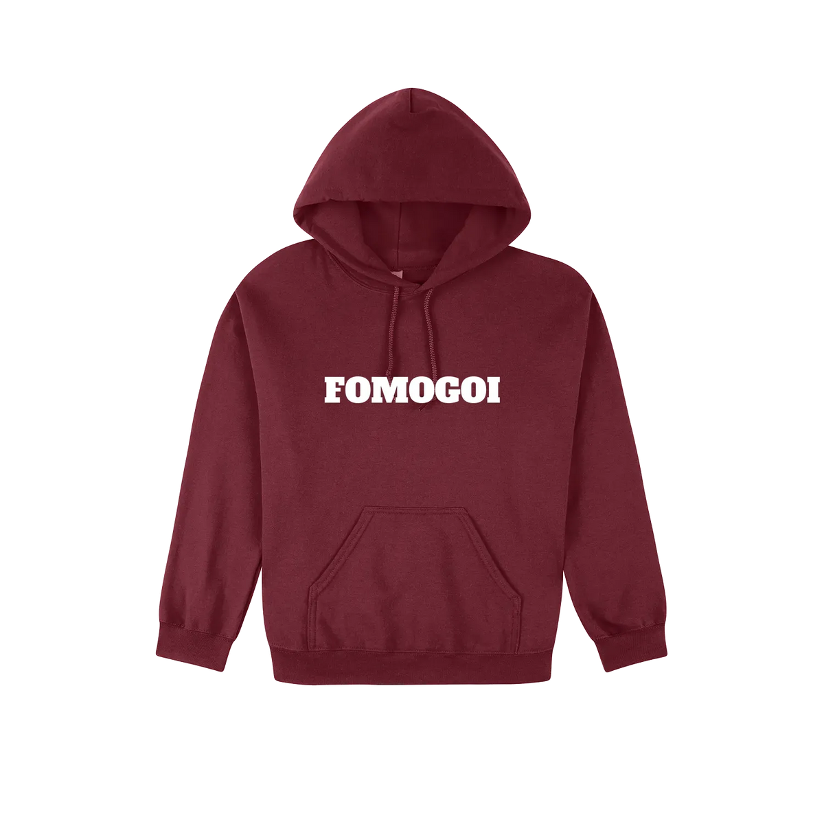 Maroon front flat lay