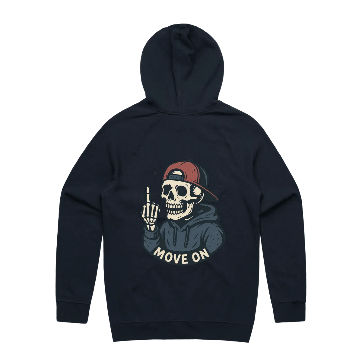 FOMOGOI Skeleton Hoodie - Black | Navy