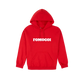 Red front flat lay