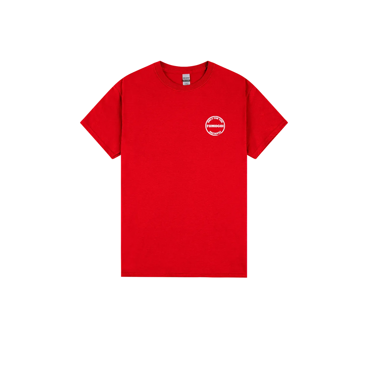Red front flat lay