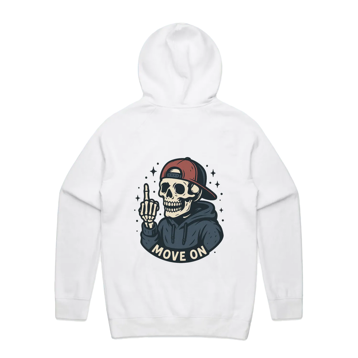 FOMOGOI Skeleton Hoodie – White